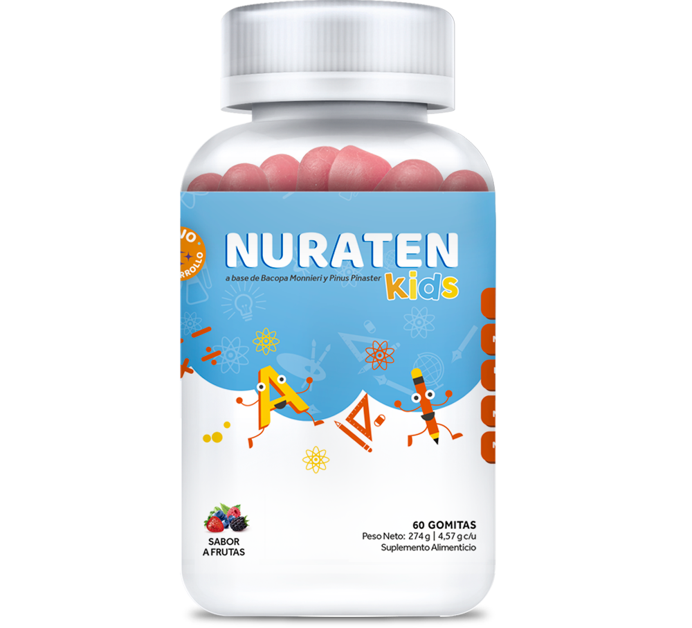 Nuraten Kids Multivitaminicos Con 60 Gomitas Masticables