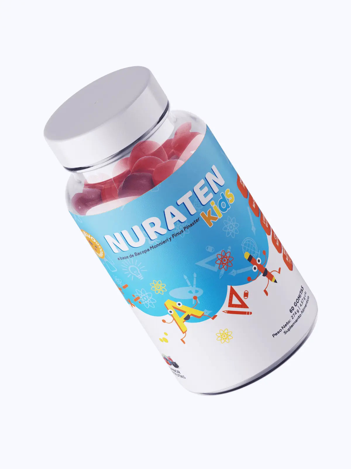 Nuraten Kids Multivitaminicos Con 60 Gomitas Masticables